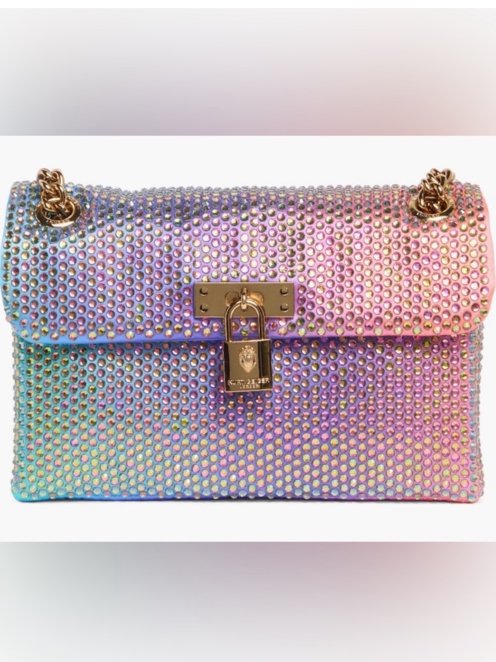 Kurt Geiger Brixton NWT Embellished Crystal Shoulder/Crossbody Bag